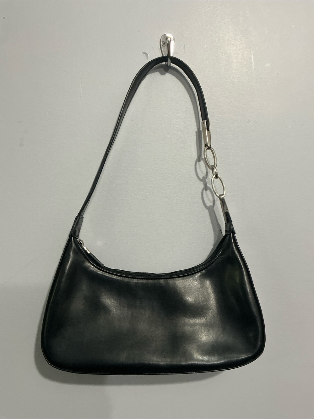 Y2K Classic Black Shoulder Bag - Timeless Everyday Style